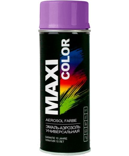 MAXI COLOR Эмаль-аэрозоль универсальная RAL4005 фиолетовая 400мл Фото 2
