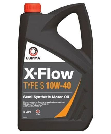 Моторное масло COMMA X-FLOW TYPE S 10W-40 5л Фото 2