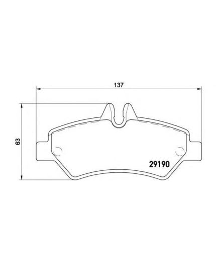 BREMBO Колодки дисковые комплект
