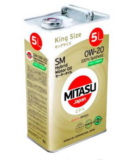 Моторное масло MITASU MOLY-TRiMER HYBRID 0W-20 5л