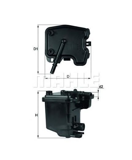 KNECHT-MAHLE Фильтр топливный Фото 2