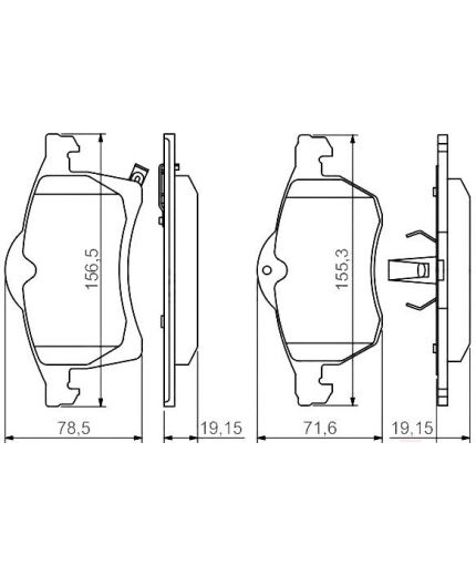 BOSCH Колодки дисковые