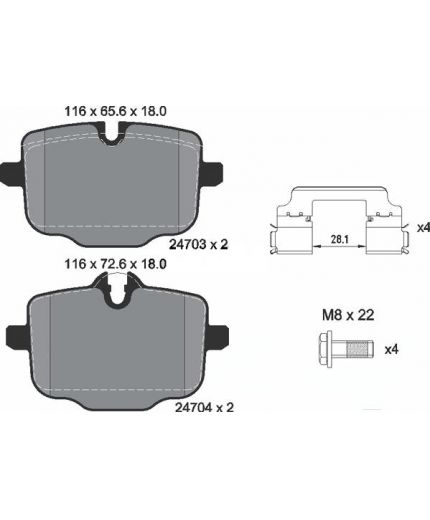 Textar Колодки дисковые