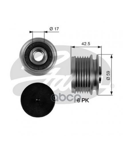 GATES Шкив генератора