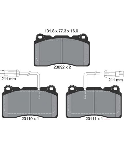 Textar Колодки дисковые
