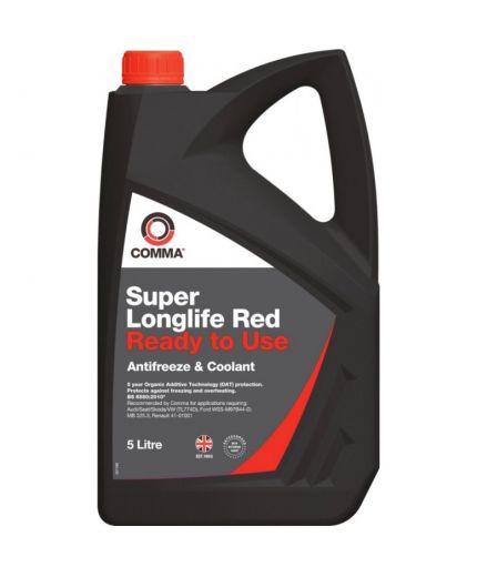 Антифриз COMMA SUPER LONGLIFE RED - ANTIFREEZE красный концентрат VW (TL774D) 2л
