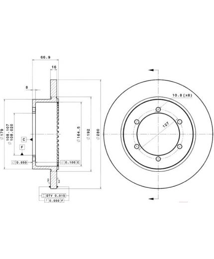 BREMBO Тормозной диск