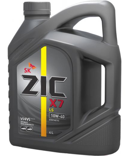 Моторное масло ZIC X7 LS SYNTETIC SN/CF 10W-40 4л Фото 4