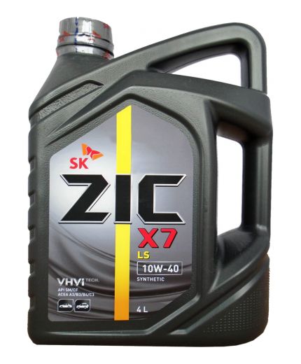 Моторное масло ZIC X7 LS SYNTETIC SN/CF 10W-40 4л Фото 5