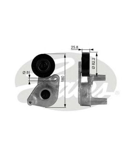 GATES Ролик натяжной поликлинового