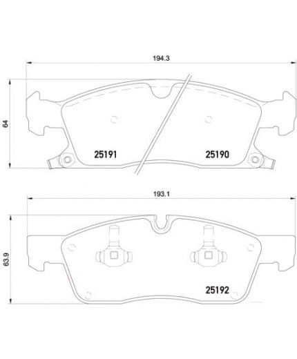 BREMBO Колодки дисковые Фото 2