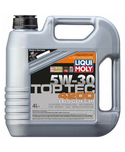 Моторное масло LIQUI MOLY Top Tec 4200 5W-30 4л Фото 2