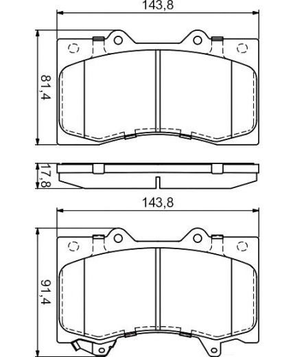 BOSCH Колодки дисковые