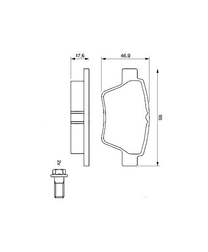 BOSCH Колодки дисковые