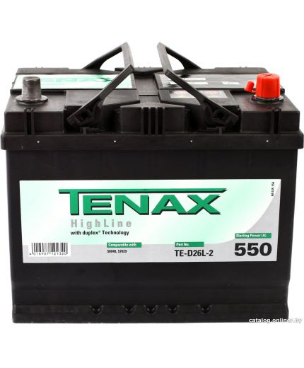 Tenax Аккумулятор HighLine 550А (68 А/ч)