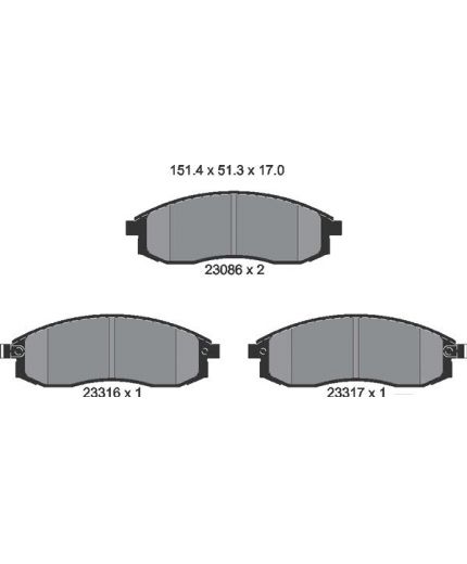 Textar Колодки дисковые передние