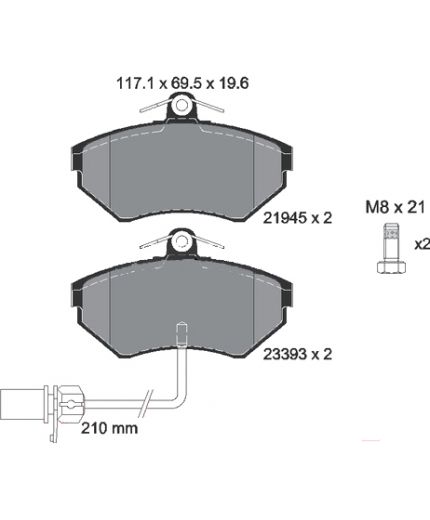Textar Колодки дисковые передние Фото 2