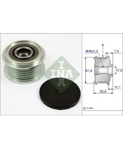 INA Шкив генератора