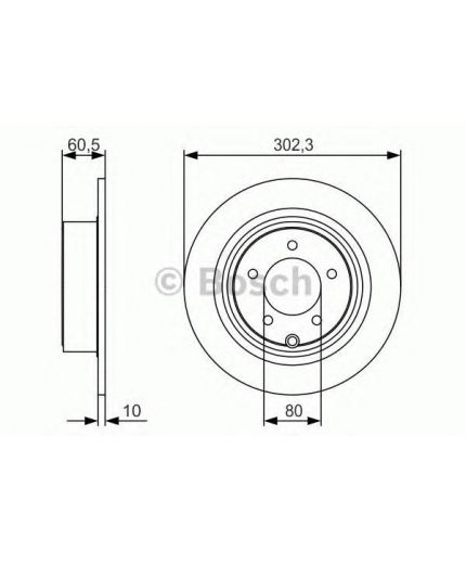 BOSCH Тормозной диск задний Фото 6