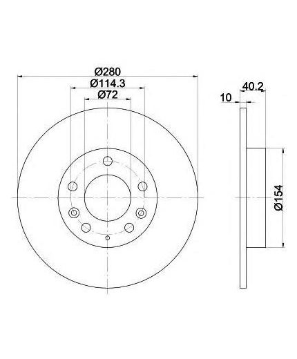 Textar Тормозной диск задний