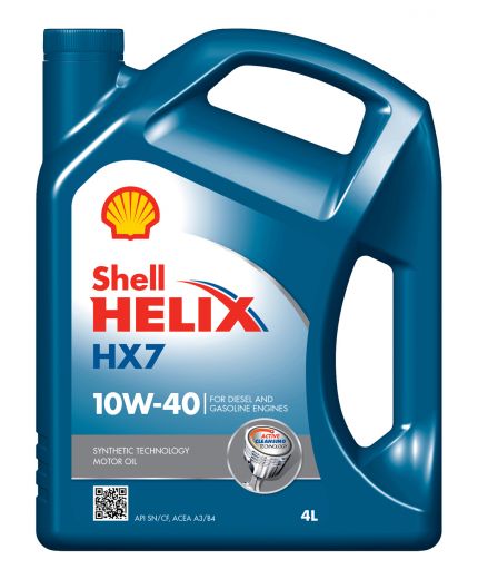 Моторное масло SHELL Helix HX7 10W-40 4л