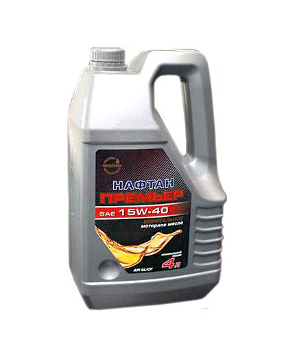 Моторное масло НАФТАН Премьер 15W-40 4л Фото 2