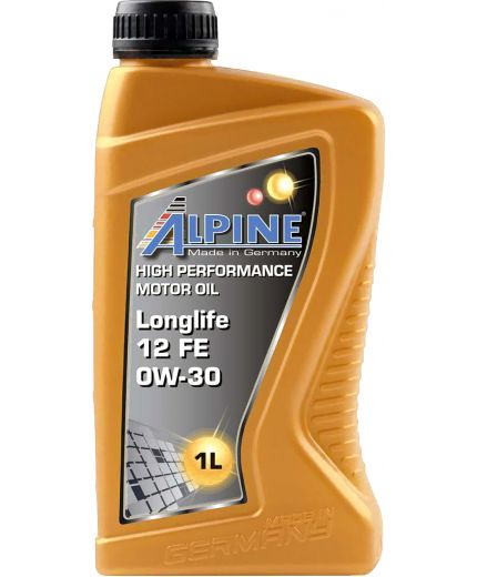 Моторное масло ALPINE Longlife 12 FE 0W-30 1л