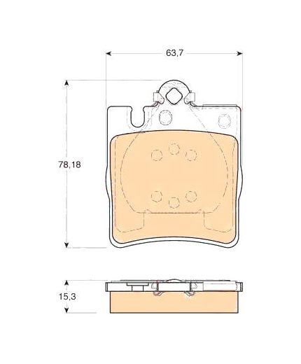 TRW Колодки дисковые задние Фото 2