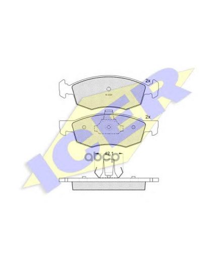 ICER Колодки дисковые