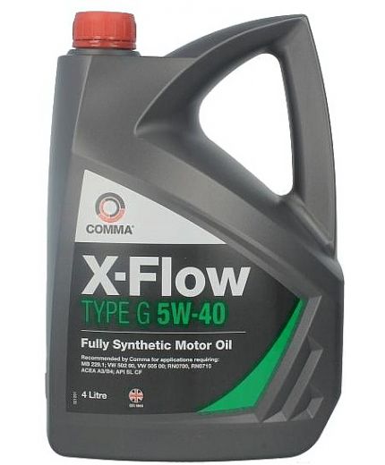 Моторное масло COMMA X-FLOW TYPE G 5W-40 4л Фото 3
