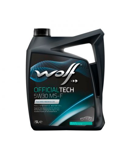 Моторное масло WOLF OfficialTech 5W-30 MS-F 5л Фото 2