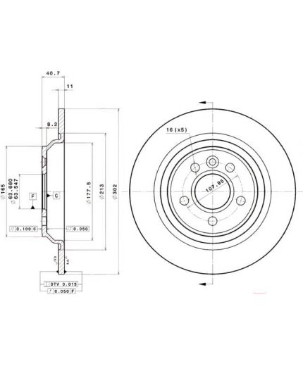 BREMBO Тормозной диск