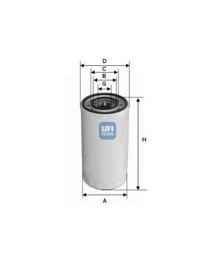 UFI Фильтр масляный Фото 2