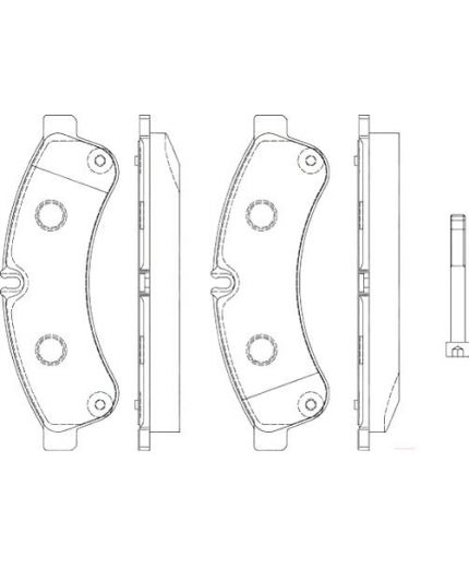 TRW Колодки дисковые задние