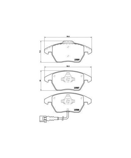 BREMBO Колодки дисковые передние