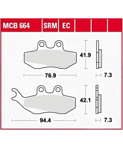 TRW Колодки дисковые передние