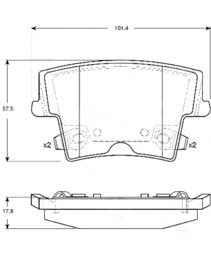 TRW Колодки дисковые задние Фото 2