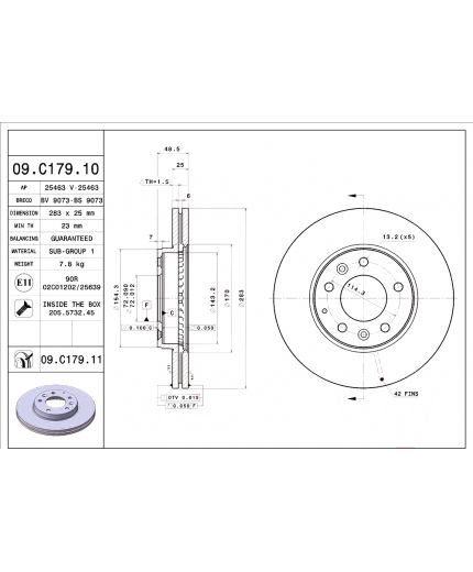 BREMBO Тормозной диск передний Фото 2