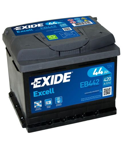 EXIDE Аккумулятор Excell EB442 420А (44 А/ч) Фото 5
