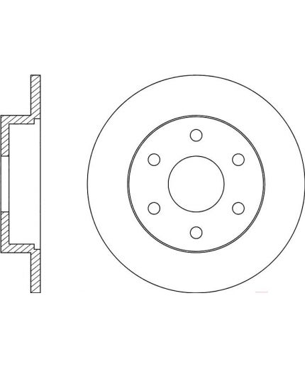 NiBK Тормозной диск задний