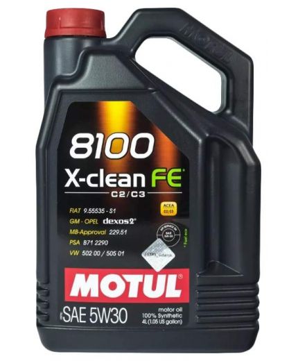 Моторное масло MOTUL 8100 X-CLEAN EFE ACEA 5W-30 4л (замена 104776)