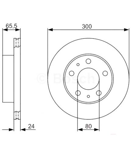 BOSCH Тормозной диск