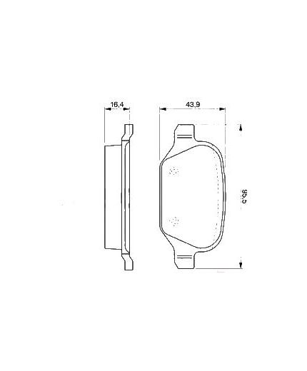 BOSCH Колодки дисковые задние