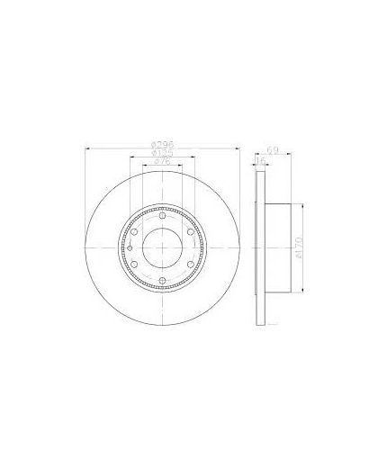 BOSCH Тормозной диск задний Фото 6