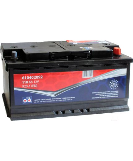 AD Аккумулятор 610402092 920А (110 А/ч)