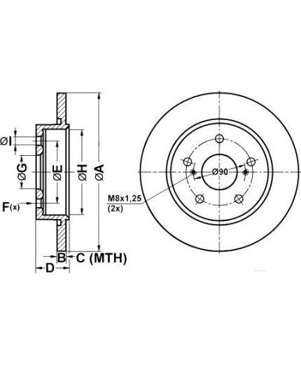 ATE Тормозной диск Фото 2