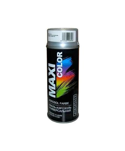 MAXI COLOR Эмаль-аэрозоль серебро-эффект RAL9006 400мл Фото 2
