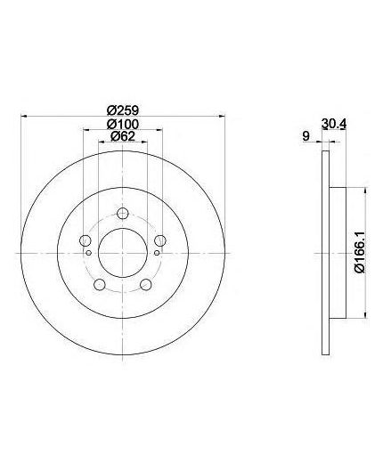 Textar Тормозной диск задний