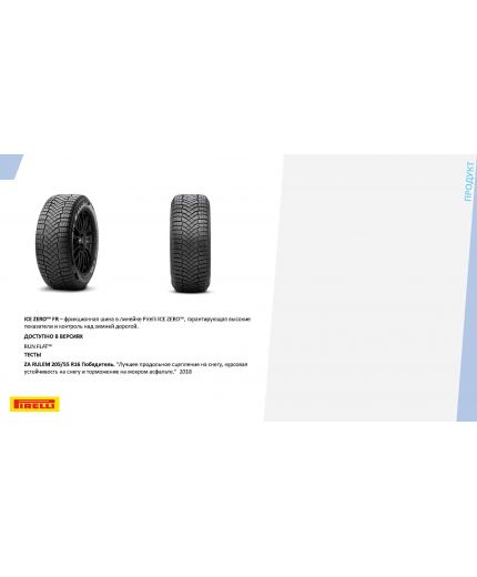 PIRELLI Ice Zero Friction 195/65R15 95T Фото 6