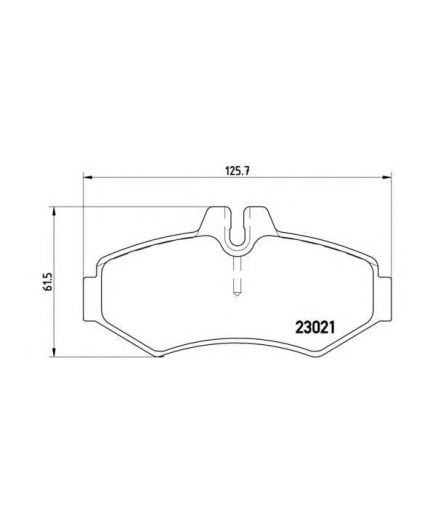 BREMBO Колодки дисковые задние
